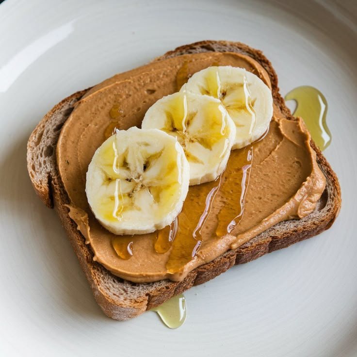 peanut butter banana toast