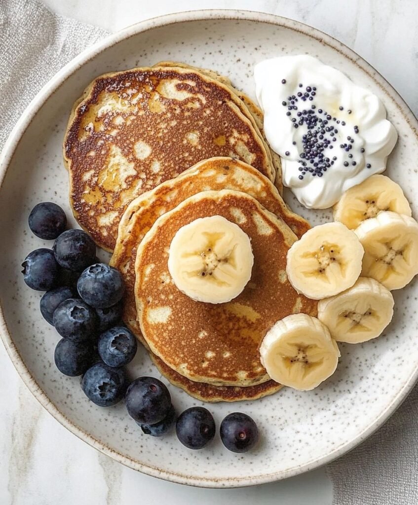 protein banana pancakes